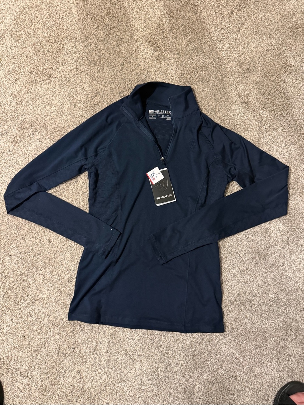 Ariat tek Navy Half-Zip Performance